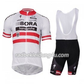 Set Kurzarmtrikot + Trägerhose 2017-18 Bora-Hansgrohe Österreichischer Meister Damen